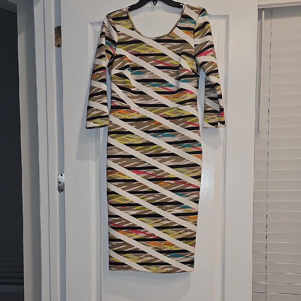 Spense Multicolor Striped Women's Dress. Women's Size 6